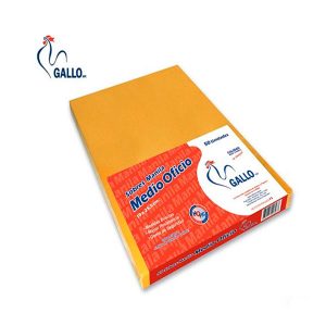 Sobre Manila Medio Oficio Pqt x 50 Gallo