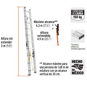 TELESCOPICA DE 20 ESCALERA