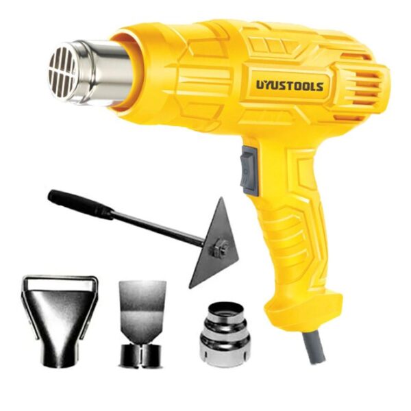 Pistola de calor, pistolas de calor, pistola de calor 2000w, pistola de calor uyustools, pistola de calor aire caliente, pistola de calor uyustools aire caliente, UY-PSC2000, termoencogibles, termo contraible, polarizado, vinil, tubo pvc, gasfitería, selladora, resina epoxica, plásticos