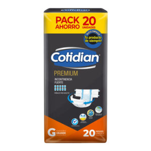 PAÑALES PARA ADULTO COTIDIAN PREMIUM TALLA G
